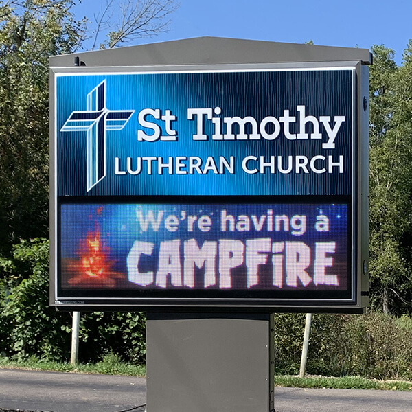 Church Sign for St. Timothy Lutheran Church