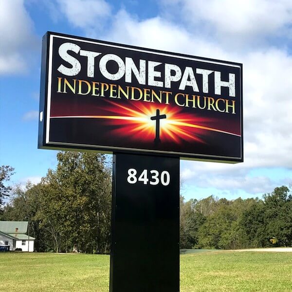 Church Sign for Stonepath Independent Church