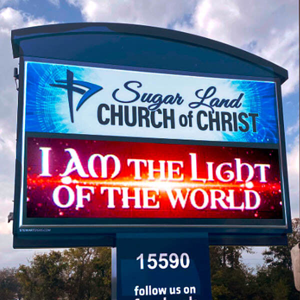 Church Sign for Sugar Land Church of Christ