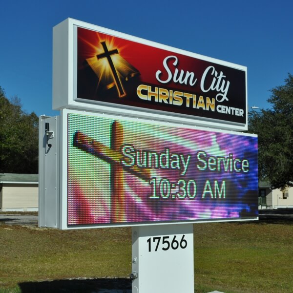 Church Sign for Sun City Christian Center