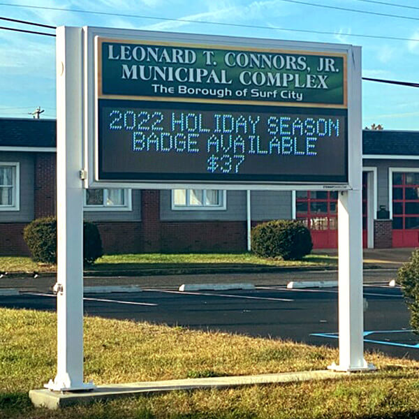 Municipal Sign for Borough of Surf City