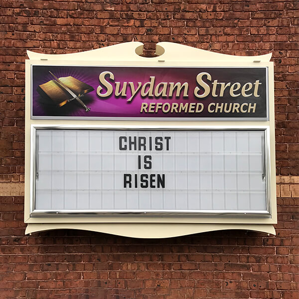 Church Sign for Suydam Street Reformed Church