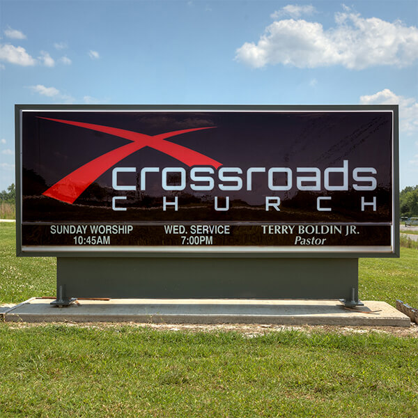 Church Sign for Tanner Crossroads Free Will Baptist Church