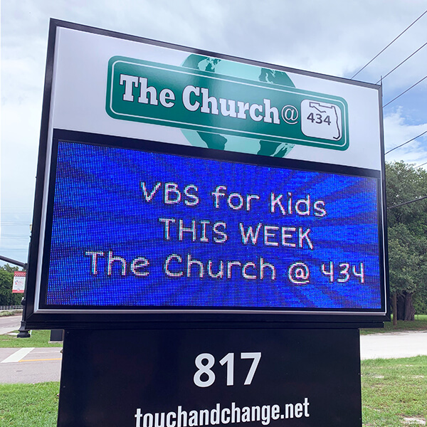 Church Sign for Campus Community Church