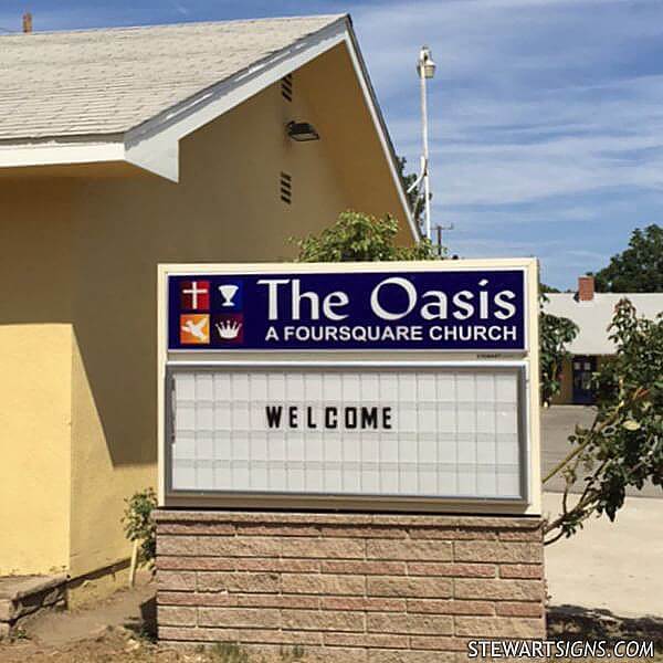 Church Sign for The Oasis