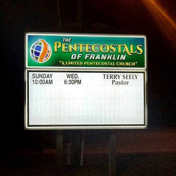 Church Sign for Truth Tabernacle United Pentecostal Church