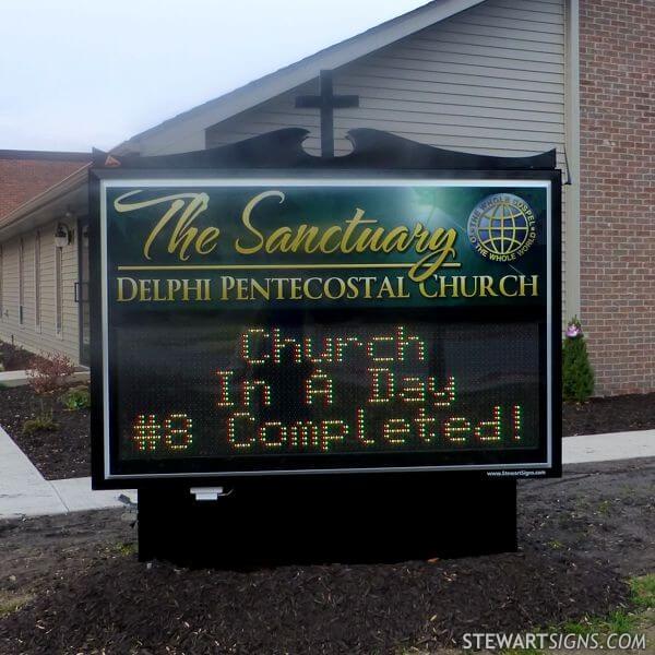 Church Sign for The Sanctuary