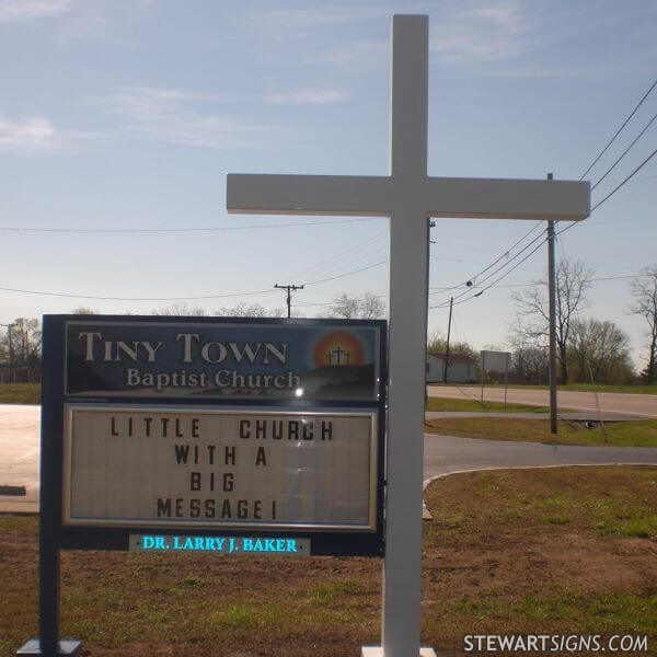 Church Sign for Tiny Town Baptist Church