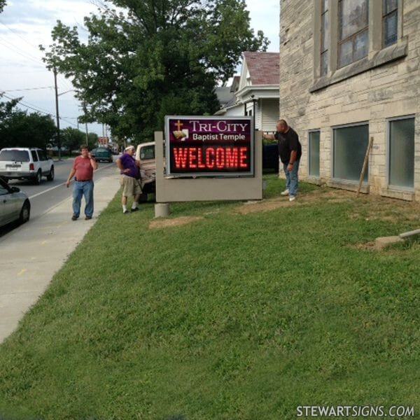 Church Sign for Tri-city Baptist Temple