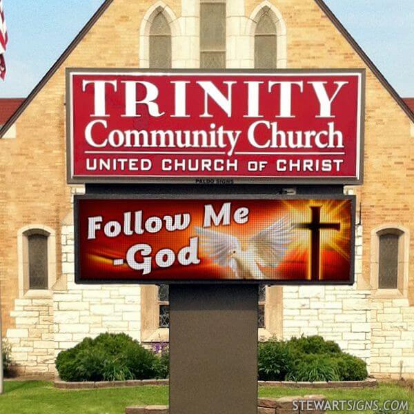 Church Sign for Trinity Community Church