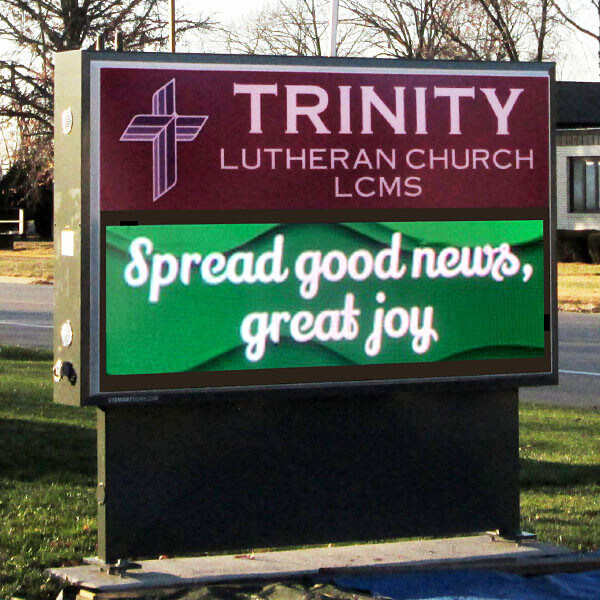 Church Sign for Trinity Lutheran Church Auburn