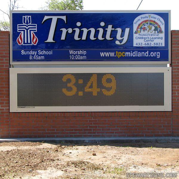 Church Sign for Trinity Presbyterian Church