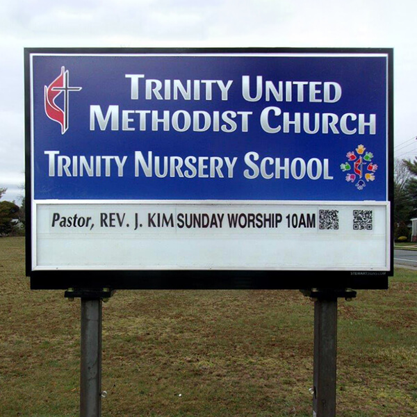 Church Sign for Trinity United Methodist Church