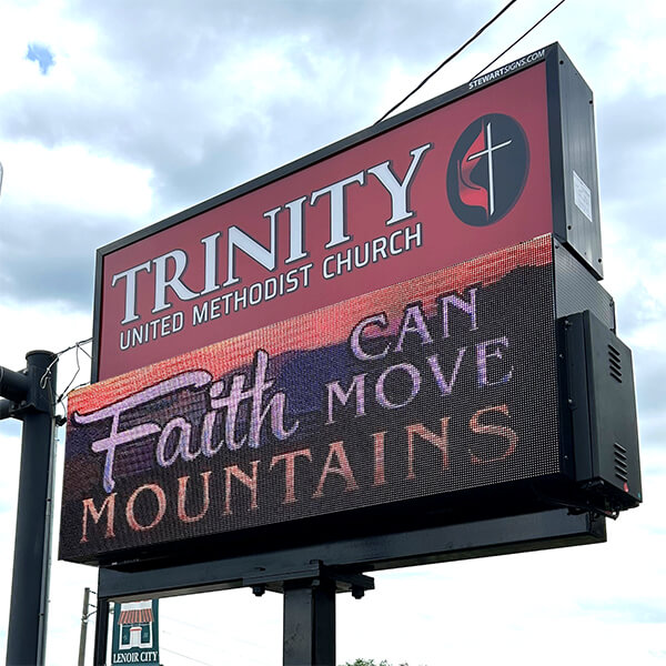 Church Sign for Trinity United Methodist Church