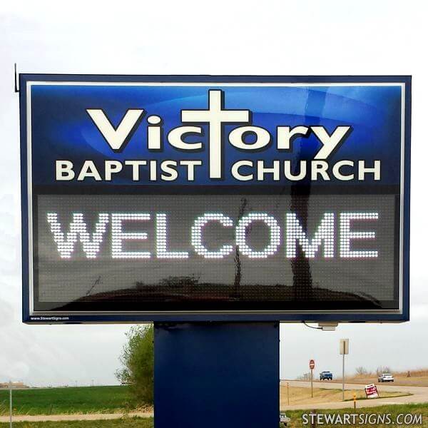 Church Sign for Victory Baptist Church