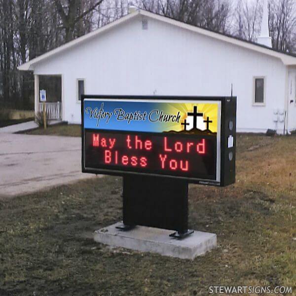 Church Sign for Victory Baptist Church