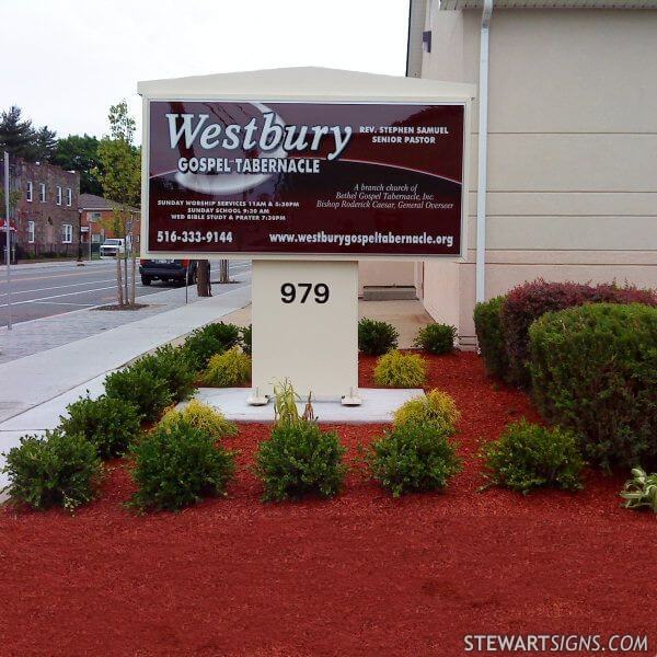 Church Sign for Westbury Gospel Tabernacle