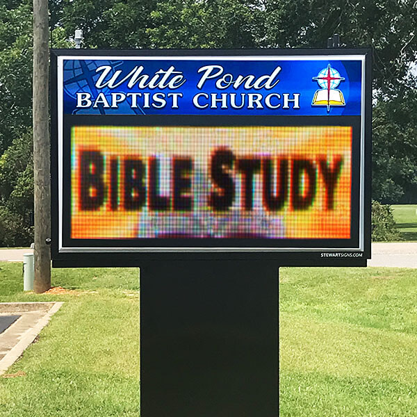 Church Sign for White Pond Baptist Church