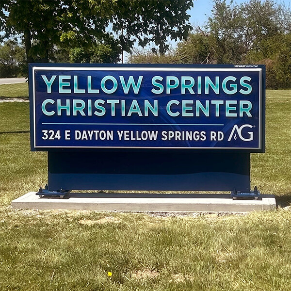 Church Sign for Assembly of God Christian Center
