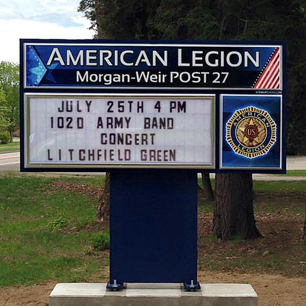 Civic Sign for American Legion Post 27