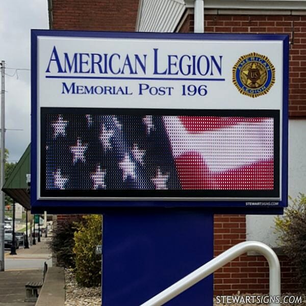 Civic Sign for American Legion Post 196