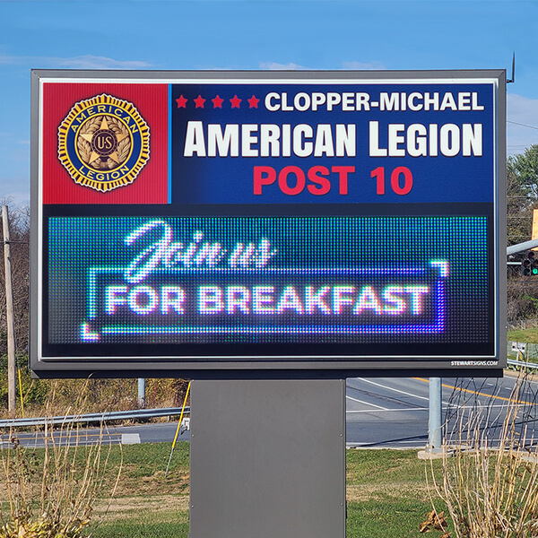 Civic Sign for American Legion - Post 10