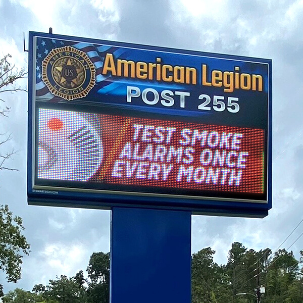 Civic Sign for American Legion Post 255