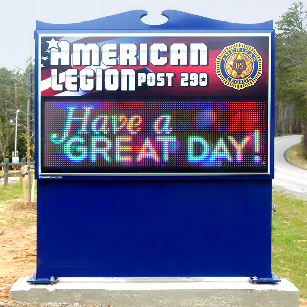 Civic Sign for American Legion Post 290