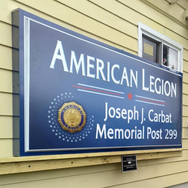 Civic Sign for American Legion Post 299