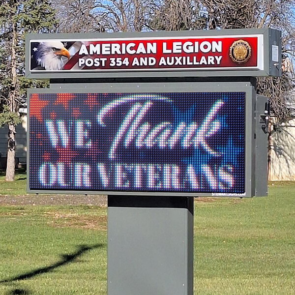 Civic Sign for American Legion Post 354