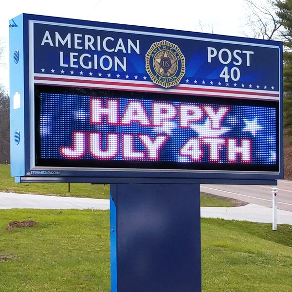 Civic Sign for American Legion Post 40