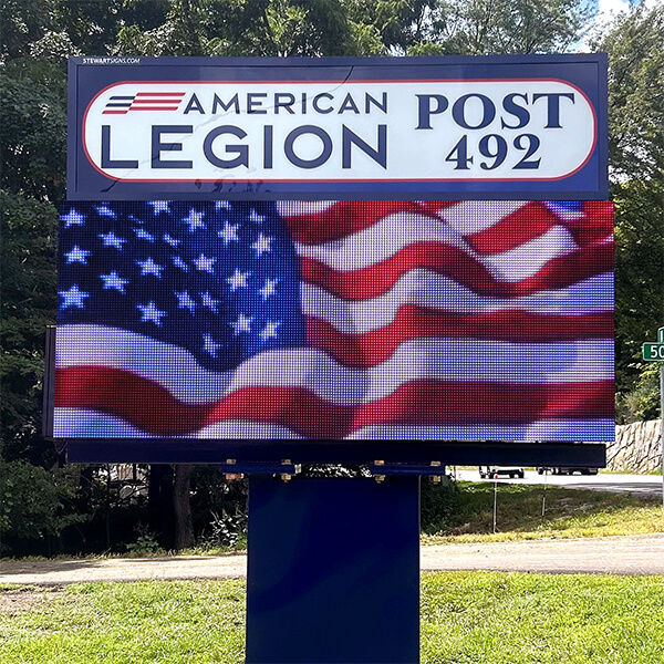 Civic Sign for American Legion Post 492