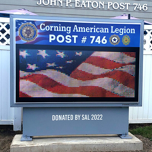 Civic Sign for American Legion Post 746