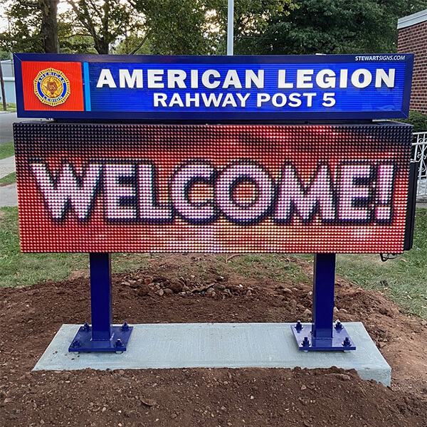 Civic Sign for American Legion Rahway Post 5