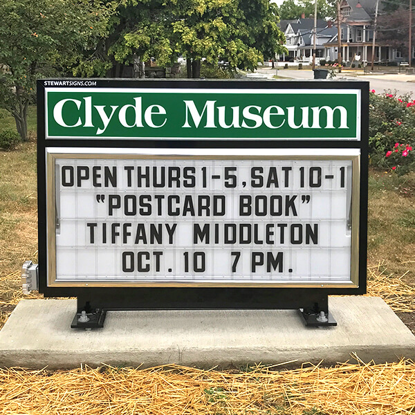 Civic Sign for Clyde Museum