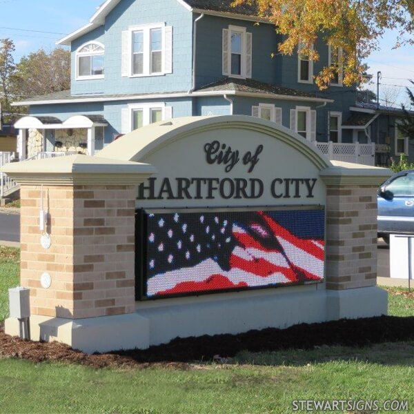 Municipal Sign for Hartford City