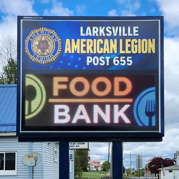 Civic Sign for American Legion Post 655