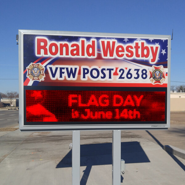 Civic Sign for Ronald Westby VFW Post 2638