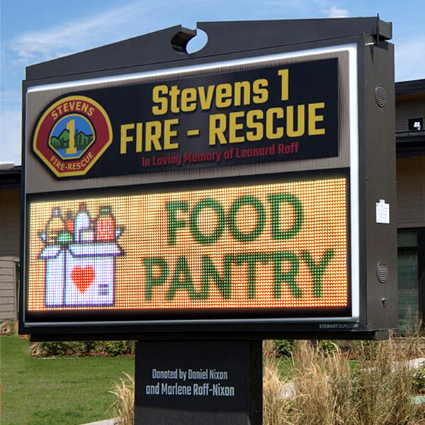 Municipal Sign for Stevens County Fire District #1