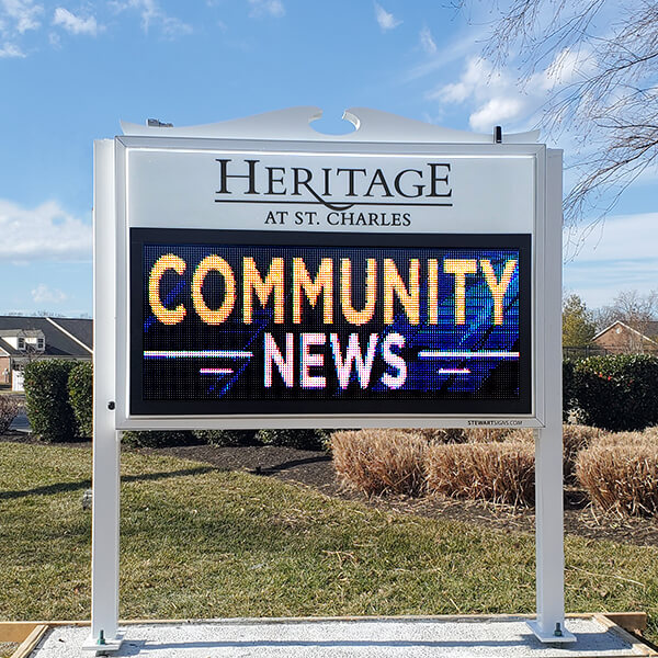 Civic Sign for The Heritage At St. Charles