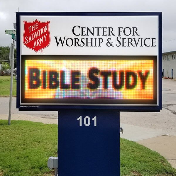 Church Sign for The Salvation Army