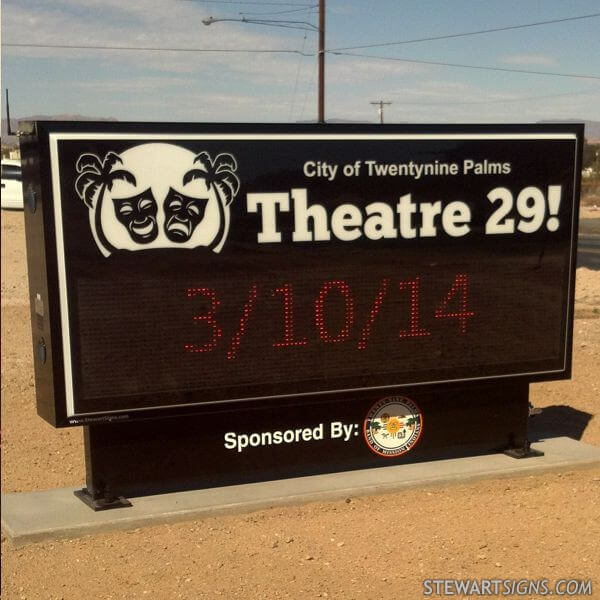 Business Sign for Theatre 29