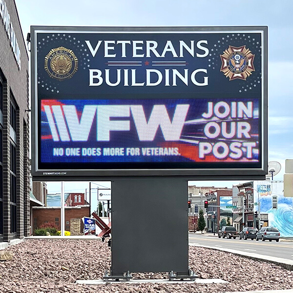 Civic Sign for Livingston County Veterans Association