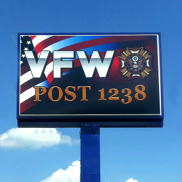 Civic Sign for VFW Post 1238