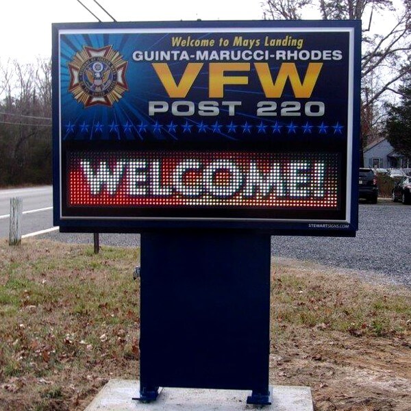 Civic Sign for VFW Post 220 Guinta - Marucci - Rhodes