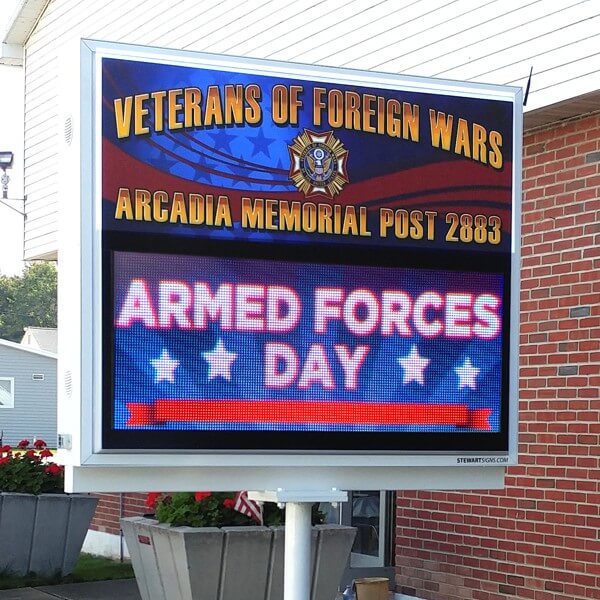 Civic Sign for VFW Post 2883