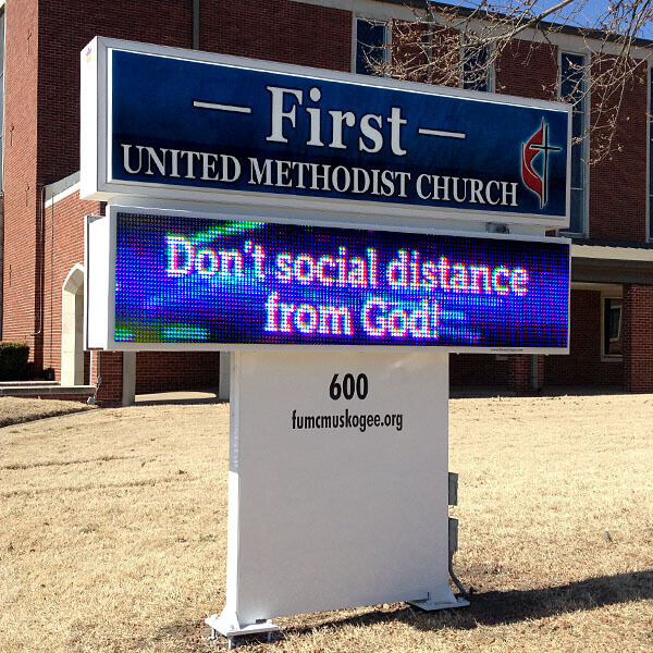 Church Sign for First United Methodist Church