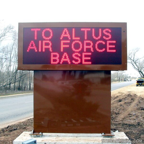 Military Sign for Base Support Flight LGCA