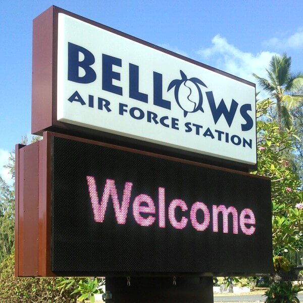 Military Sign for Bellows Air Force Station