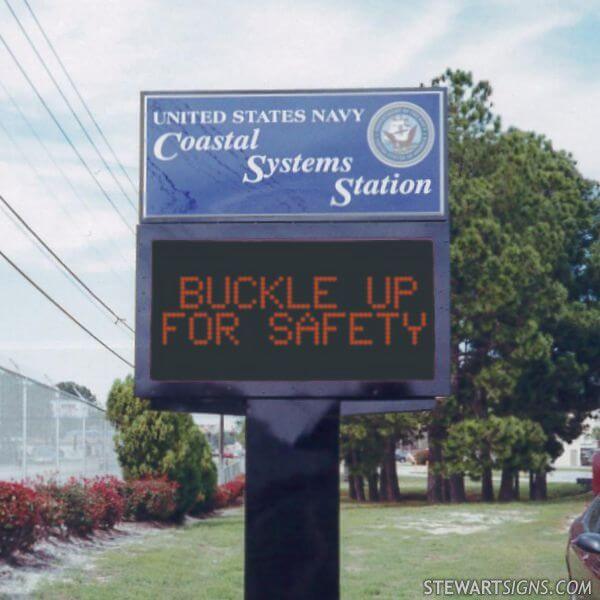 Military Sign for Naval Support Activity Panama City